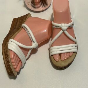 Women's White Strappy Sandals